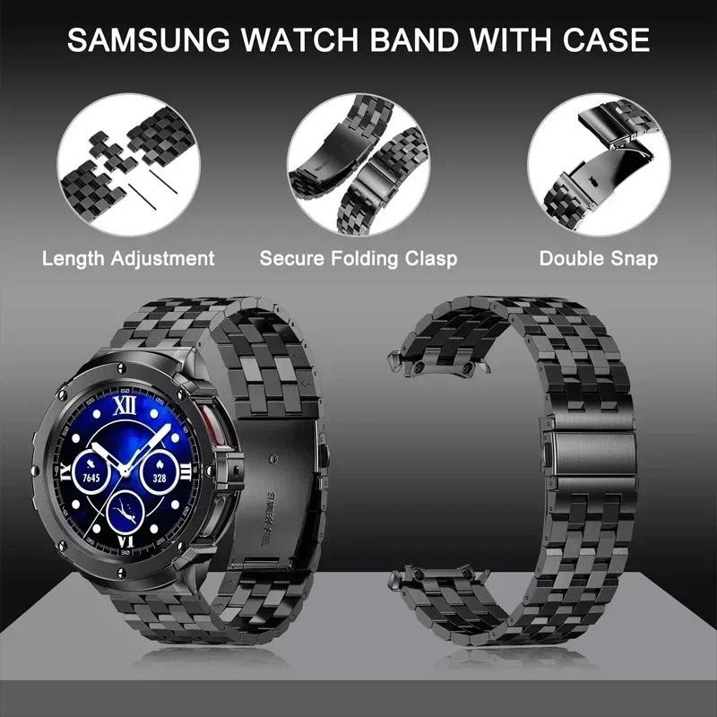 Capa e Pulseira de Aço Inoxidá - Accessories For Galaxy Watch 5 avaliação e preço