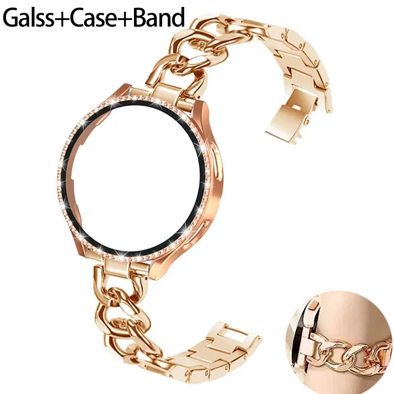 Capa brilhante + pulseira para - Accessories For Galaxy Watch 5 avaliação e preço