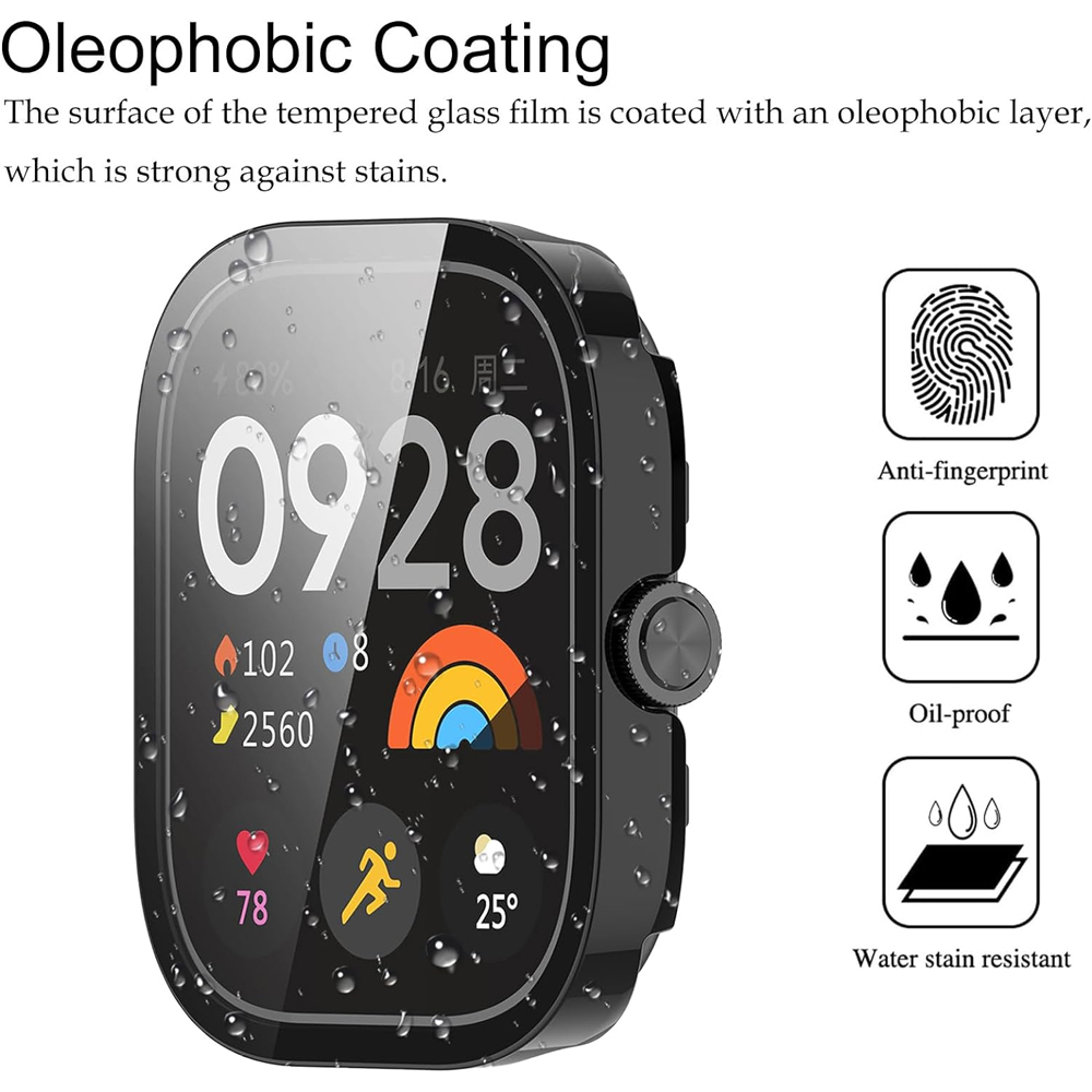 Vidro temperado + capa para xi - Smartwatch Watch Accessories For Women avaliação e preço