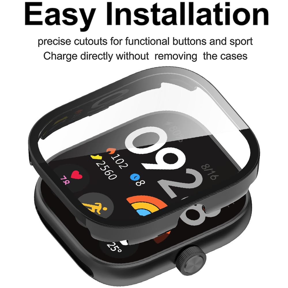 Vidro temperado + capa para xi - Smartwatch Watch Accessories For Women avaliação e preço
