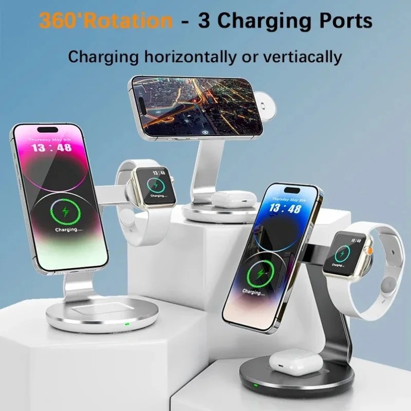 Carregador sem fio 3 em 1 com  - Watch Charger Cable avaliação e preço