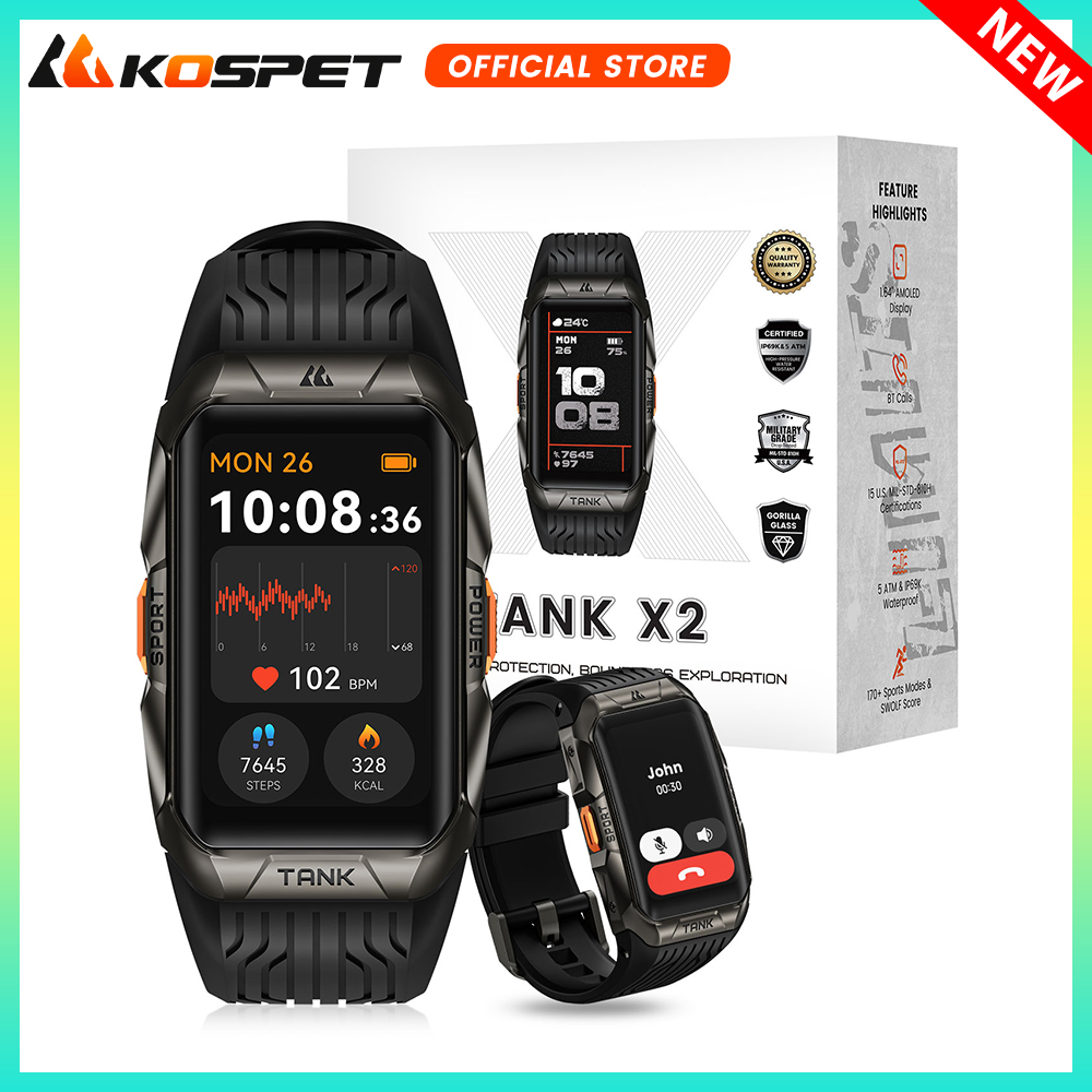 Kospet tank x2 relógio intelig - Smartwatch X2 avaliação e preço