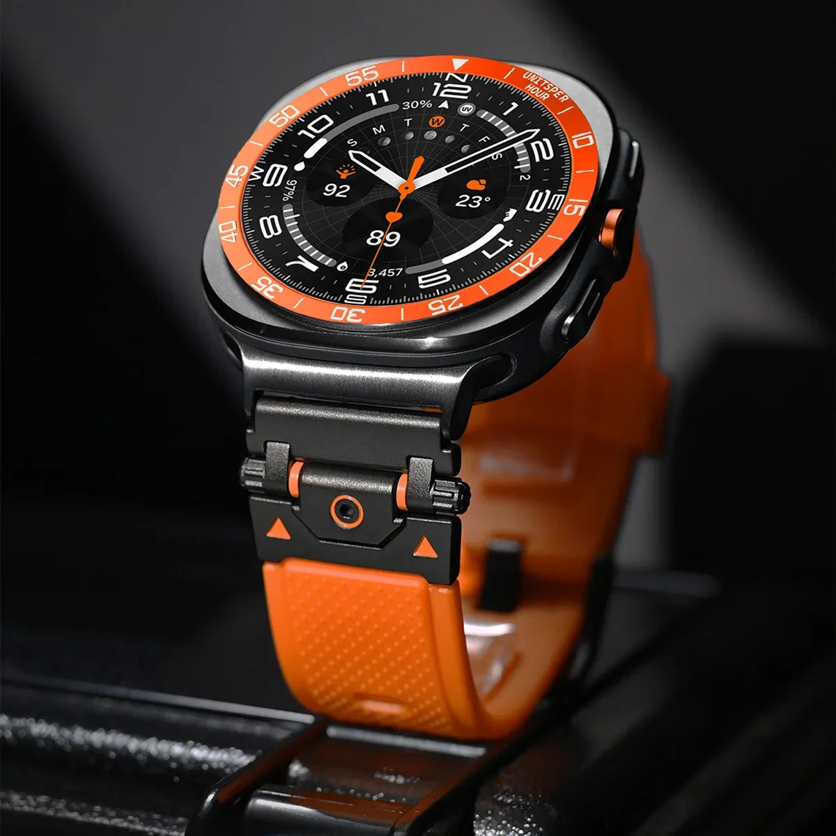 Capa de metal moldura anel cas - Samsung Smartwatch Ultra Accessories avaliação e preço