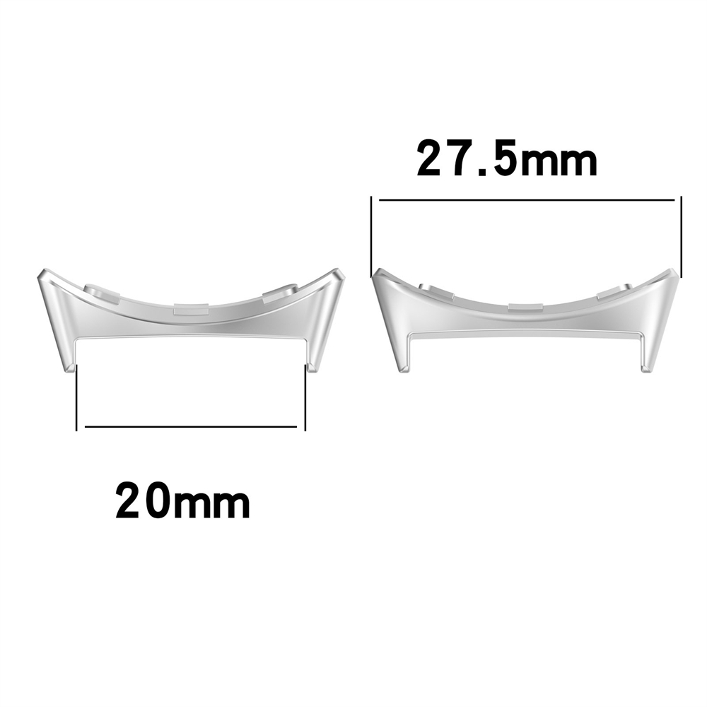 2 pçs 20mm conector de metal p - Smartwatch Watch Accessories avaliação e preço