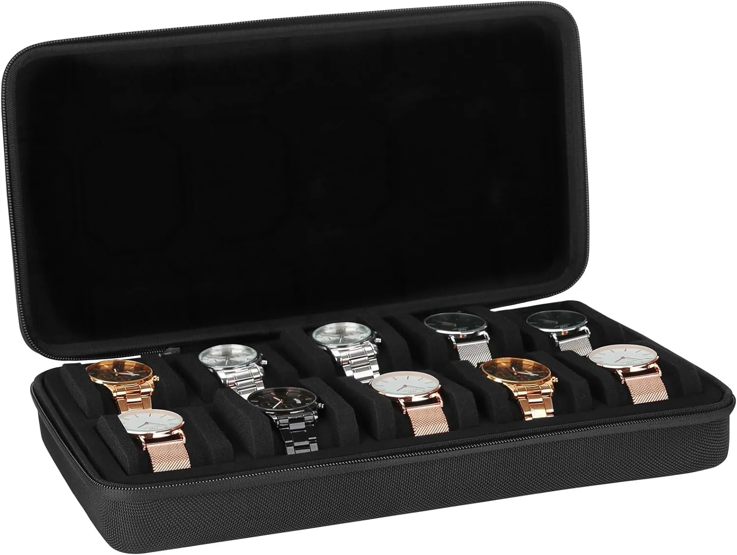 10 slots caixa de relógio orga - Smartwatch Id avaliação e preço