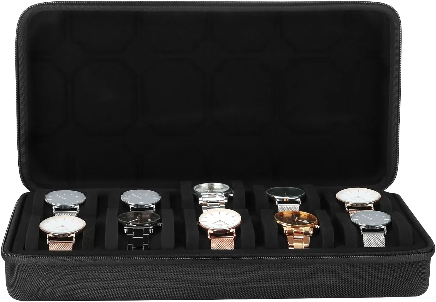 10 slots caixa de relógio orga - Smartwatch Id avaliação e preço