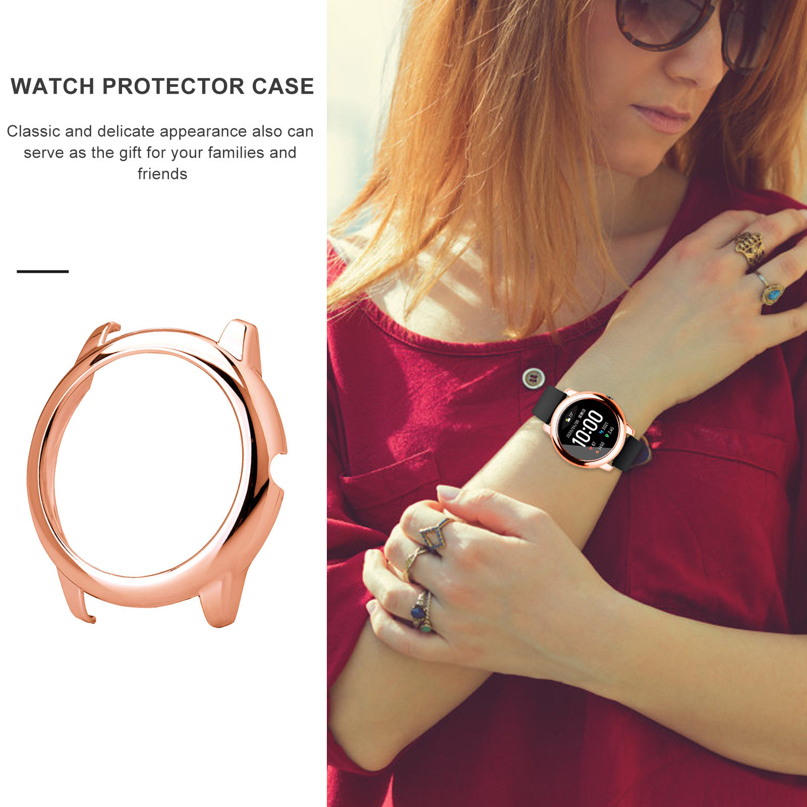1 Peça de Capa Protetora Metál - Smartwatch Watch Accessories avaliação e preço
