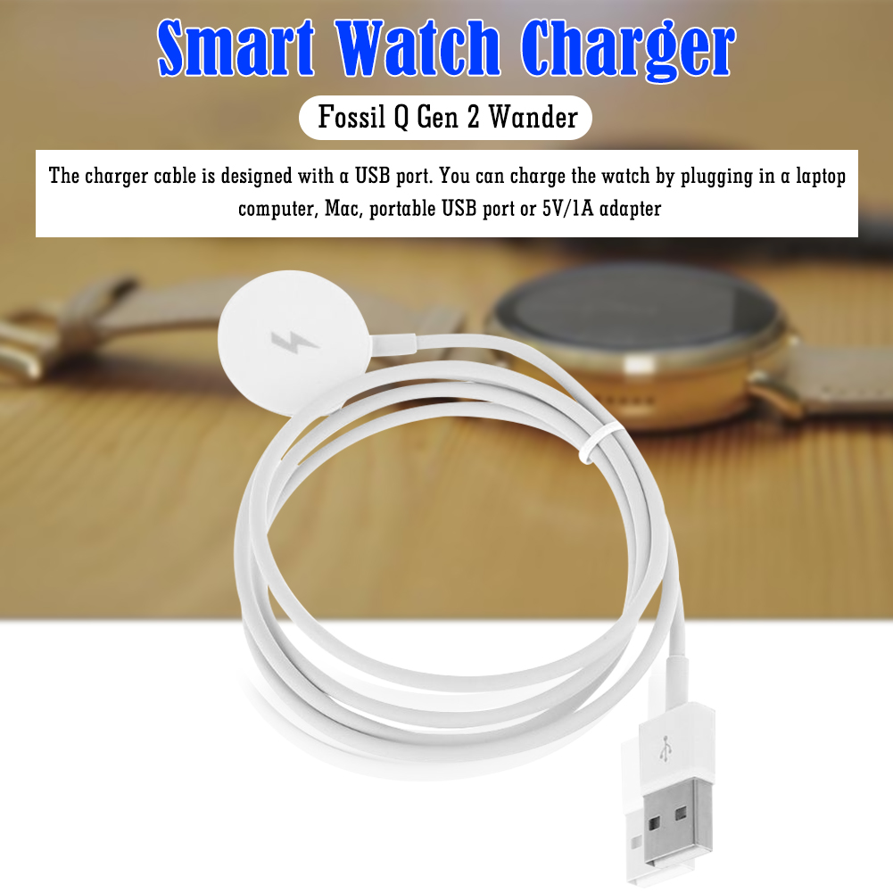 Cabo Carregador USB para Relóg - Fossil Smartwatch Accessories avaliação e preço